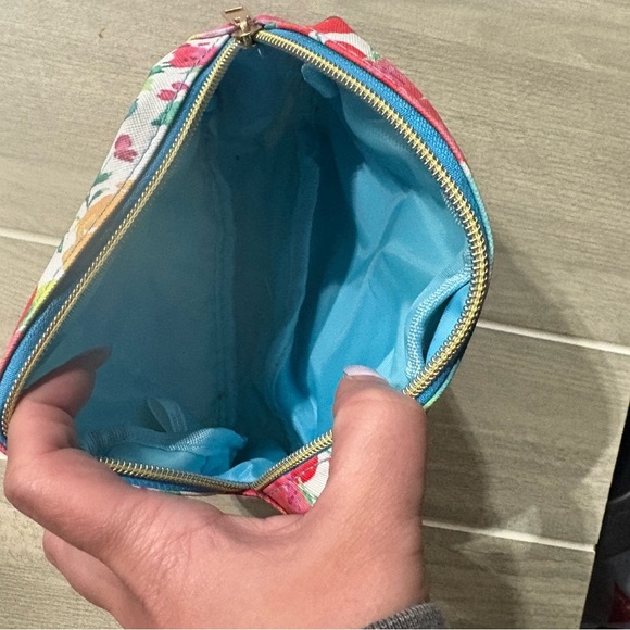 The Pioneer Woman Breezy Blossom Cosmetic Bag- Red, Blue, Yellow, Pink - Picture 2 of 2